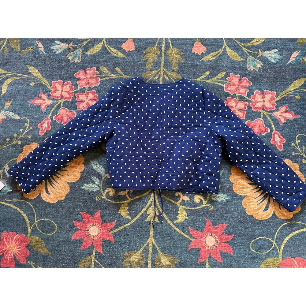 NWT Avec Les Filles Polkadot Quilt Tie Jacket Size XL - Picture 3 of 7